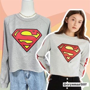 Sinsay Superman Crop Sweashirt